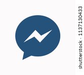 modern Social network notification icon.  message (Chats, Comments) icon, Online messaging . Vector illustration.