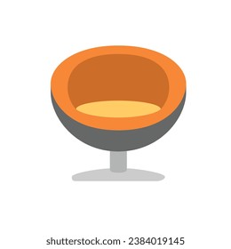 Modern Sofa Flat icon vector illustration. Editable stroke