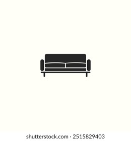 Modern sofa icon for home interior business