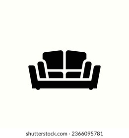 modern sofa icon, isolated icon in light background, perfect for website, blog, logo, graphic design, social media, UI, mobile app