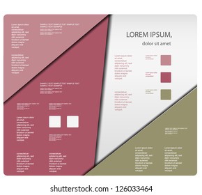 Modern soft color Design template