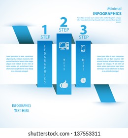 Modern soft color Design template / can be used for infographics