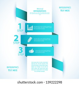 Modern soft color Design template / can be used for infographics