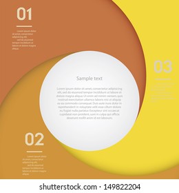Modern soft color Design template / numbered banners / graphic or website layout vector