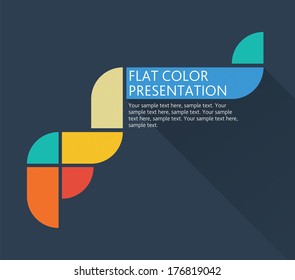 Modern soft color Design template / for infographic