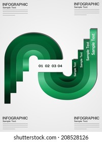 Modern soft color Design template  can be used for info graphic  numbered banners  horizontal cutout lines  graphic or website layout vector