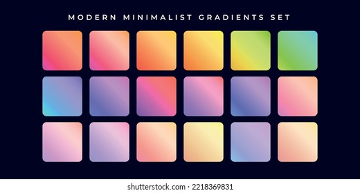 Gradiente de color suave moderno para el fondo. Diseño de degradado de pantalla de moda para aplicaciones móviles. Gradientes de color suave.