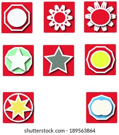 modern soft color template red background eps 10