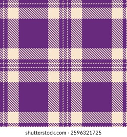 Modern Soft Darkish Purple Seamless Tartan Fabric Design