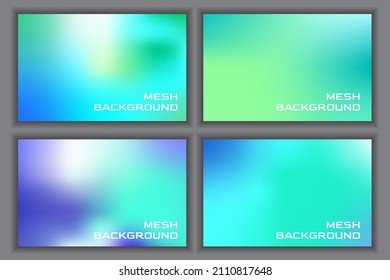 Modern soft greeny  blue mesh gradient vector  digital vibrant color background  elegant soft blur texture  dynamic abstract cover  banner  card  flyer  poster design template in blue   green