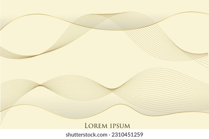 Moderna textura suave y lujosa de ondas abstractas con una lisa y limpia ilustración de fondo lisa vectorial. Pasos 10