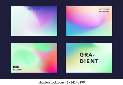 Modern soft mesh gradient vector  digital vibrant colorful background  elegant bright blur texture  dynamic abstract cover  banner  card  flyer  poster design template in blue  orange  green  purple