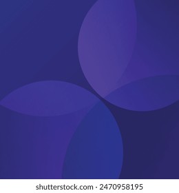 Modern soft purple background with layers of overlapping circles vector illustration