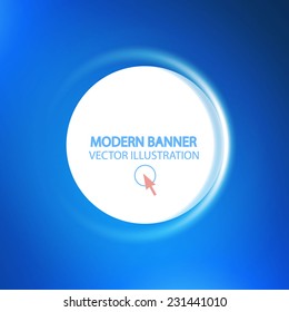 Modern soft  round Design banner. Vector illustration