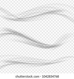 Modern Soft Smoke Gradient Waves Collection. Vector Illustration EPS10