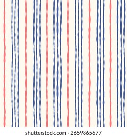 Modern Soft Striped Pattern Wavy Seamless Lines in Calm Pastel Palette for Textile, Wrapping Paper, Scrapbooking