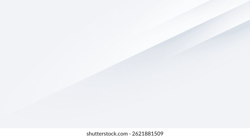 banner neumórfico branco moderno e suave para vetor de negócios