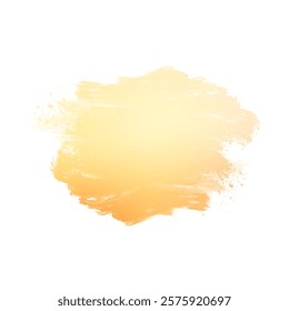 Modern soft yellow watercolor splash design background vector