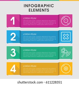 Modern software infographic template. infographic design with software icons includes disc on fire. can be used for presentation, diagram, annual report, web design. 