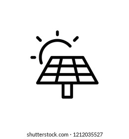 Modern Solar Energy Icon