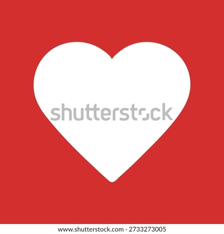 Modern solid heart icon with smooth rounded shape representing love, care, and emotion. Ideal for apps, UI, healthcare, wellness, social media, and clean flat vector design projects.
