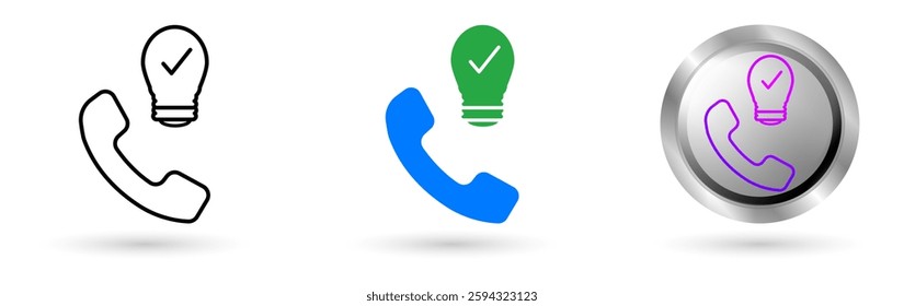 Modern Solution icons present automation technology in customer service, Available in various styles, including outline, solid, and glossy effects, ideal for helpdesk software etc.
