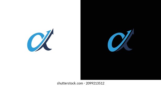 Modern and sophisticated alpha logo design