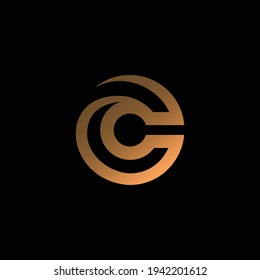 Modern and sophisticated C letter initials logo design 1