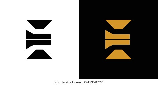 Modern and sophisticated E logo design 