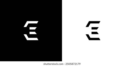 Modern and sophisticated E logo design 