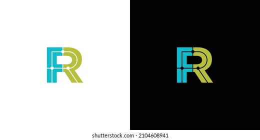 Modernes und raffiniertes Logo für FR-Buchstaben