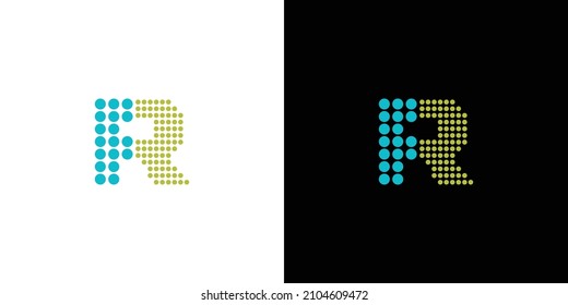 Modern and sophisticated FR letter initials logo design 4