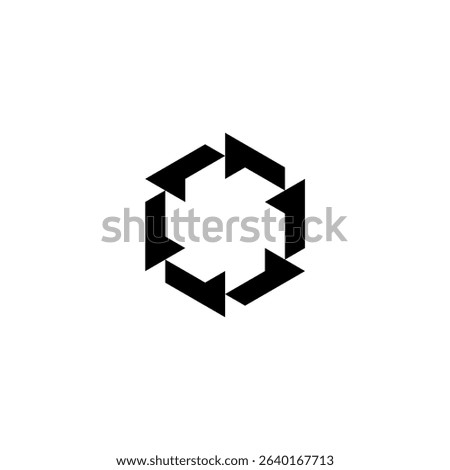 Modern and sophisticated Hexagonal number 1 logo. The perfect combination of the hexagon symbol with the number 1 into a new original form.