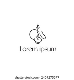 modern and sophisticated hookah logo design