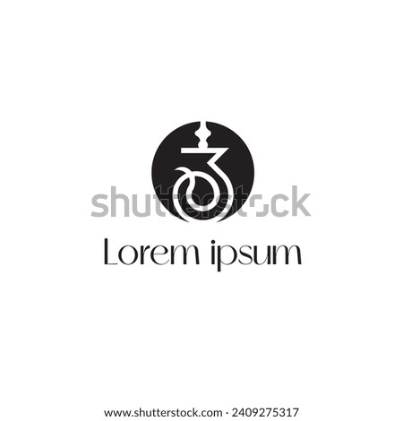 modern and sophisticated hookah logo design
