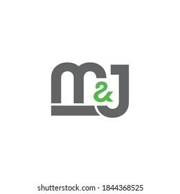 A modern and sophisticated initials M and J logo design
