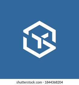 Iniciales modernas y sofisticadas Diseño del logotipo YS1