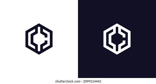 Modernes und raffiniertes Logo-Design für Buchstaben C