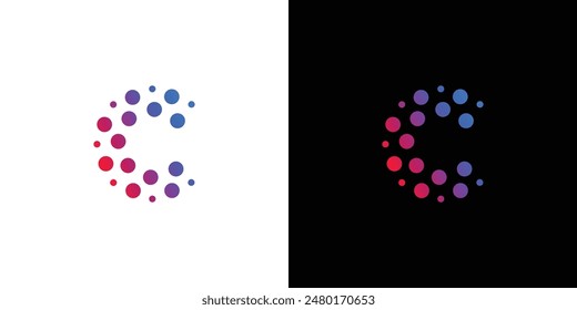 Modern and sophisticated letter C initials logo design