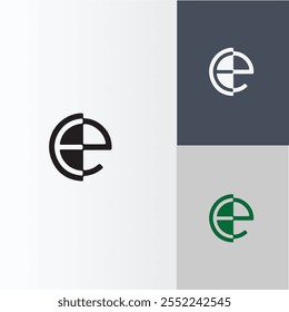 Moderna e sofisticada letra C iniciais logotipo design