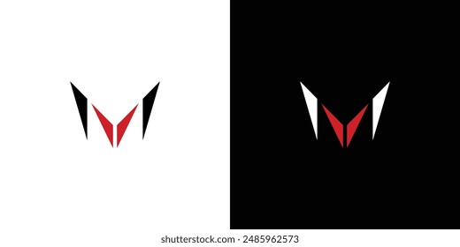 Modern and sophisticated letter M initials logo design