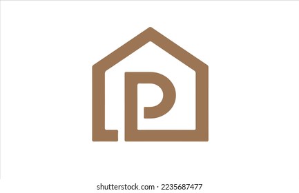 Modernes und raffiniertes Logo-Design für den Buchstaben P