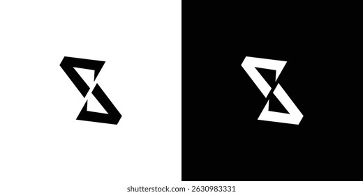 Diseño moderno y sofisticado del logotipo de las iniciales S