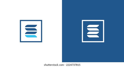Modern and sophisticated letter SC initials logo design