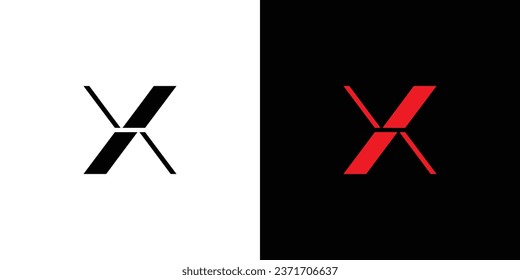 modernes und raffiniertes Logo-Design des Buchstaben X 