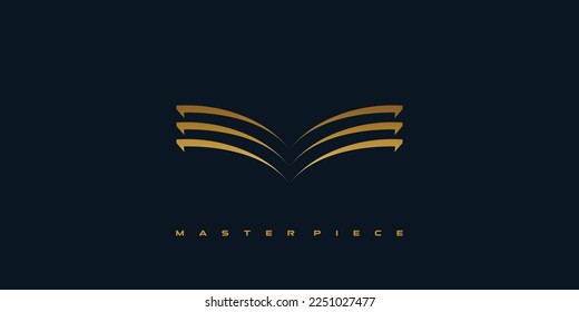 diseño del logotipo inicial de la letra M moderna y sofisticada