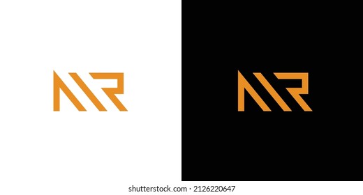 Modern and sophisticated MR letter initial logo design