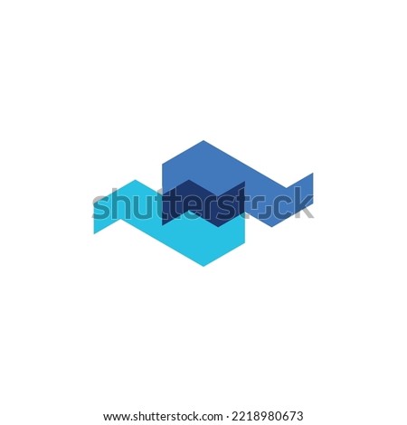 modern and sophisticated N statistic technology logo.