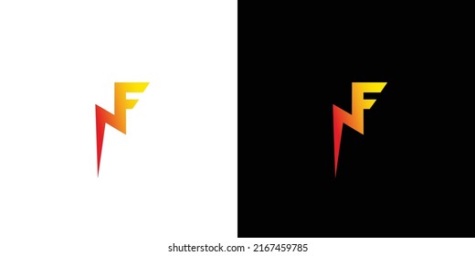 Modern and sophisticated NF letter initials logo design