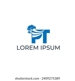 modern and sophisticated pine logo design